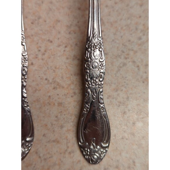 Northland CAROLINA Spoons Fork Korea Stainless Flatware Floral Rose - Picture 2 of 12